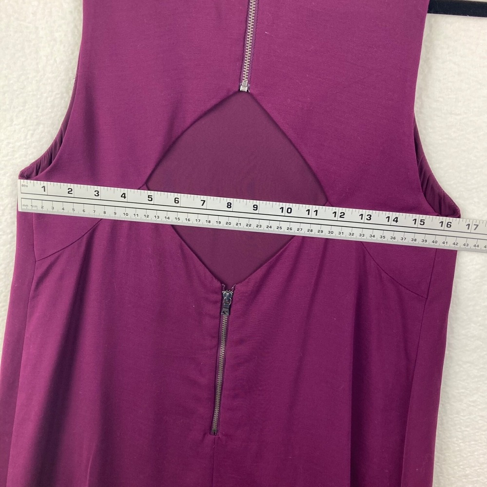 Alice + Olivia Open Back Flare Purple Casual Party Dress Size Medium - Picture 12 of 12